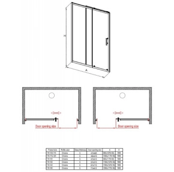 Параван Интер ICS119/100 100-120/h190см. хром ИНТЕР КЕРАМИК